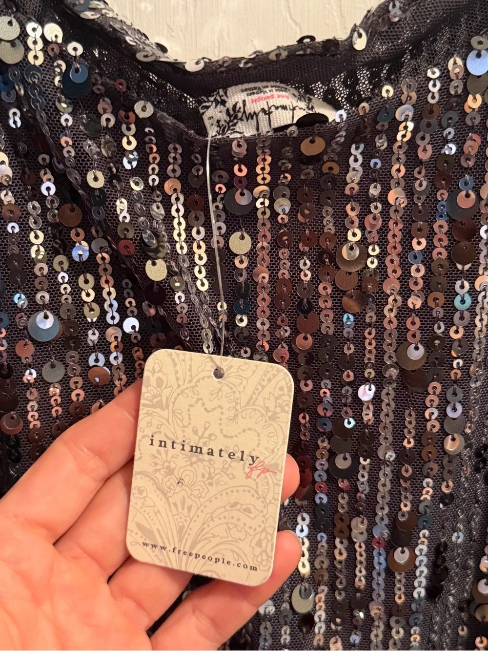 Free People intimately sequin dress NWT SMALL